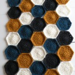 Hæklet tæppe - Prøve på farver 1