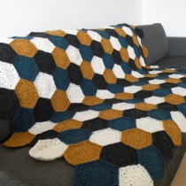 Færdigt tæppe med sekskanter 2